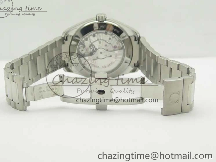 0307 Aqua Terra 150M SS VSF 1:1 Best Edition White Textured Dial Silver Markers on SS Bracelet A8500 Super Clone Chic 8041